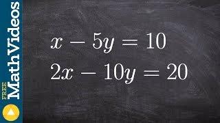 How to solve a system of equations with infinite many solutions