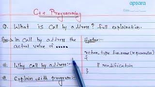 Call By Address and Reference | C++ Programming