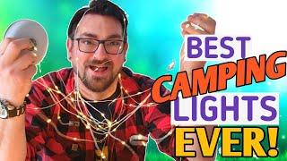 Best camping lamp ever! outdoor string lights first impressions