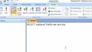 How to use Replace function in Microsoft Access 2007@COMPUTEREXCELSOLUTION #msaccess