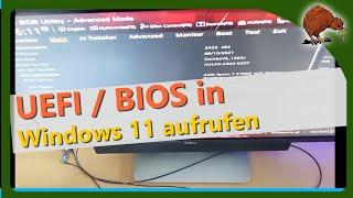 Windows 11 – UEFI BIOS aufrufen