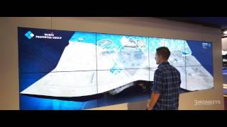 Interactive videowall for Dubai Property Group at Cityscape 2013