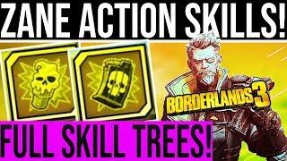Borderlands 3. ZANE'S ACTION SKILL TREES! Hitman, Double Agent, & Under Cover. Abilities/Augments.