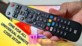 How to program One For All universal TV remote control to any TV with codes #universalremote