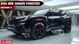 Redesign! New 2026 Subaru Forester: Next-Gen Adventure SUV!