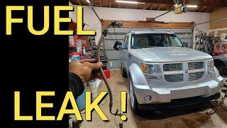 Dodge nitro leaking fuel line