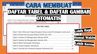 Cara Mudah Membuat Daftar Tabel dan Daftar Gambar Otomatis di Ms Word