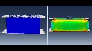 #abaqus tutorials : foam compression test using hyperelastic properties (ogden parameters)