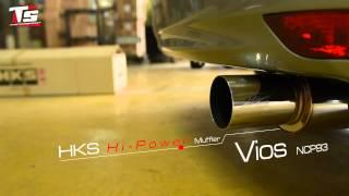 Toyota Vios NCP93 with HKS Hi-power Muffler