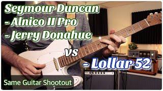 Lollar 52 vs Seymour Duncan Donahue & Alnico II Pro  (A2 Telecaster Bridge Pickup Shootout) 1 guitar