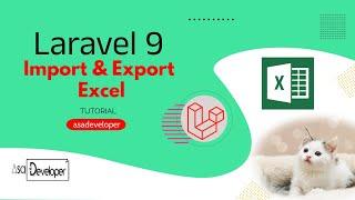 How to import & export excel with laravel 9