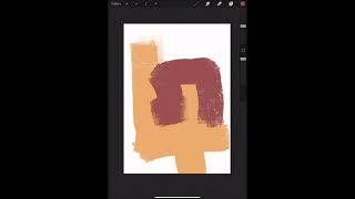 Beginner Abstract Art Painting with Procreate App | Satisfying Digital Abstract Art on iPad