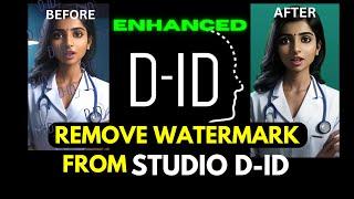 How to Remove Watermark from Video / Studio D ID Watermark Kaise Hataye |