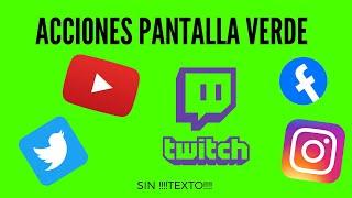 PANTALLA VERDE REDES SOCIALES | SIN TEXTO,LIBRE DE USO | FACEBOOK, INSTAGRAM,TWITCH Y MÁS