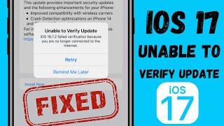 unable to verify update ios 17 | ios 17 unable to verify update |  #ios17
