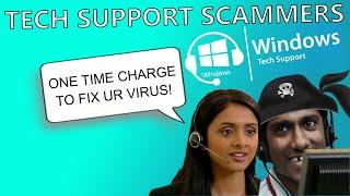 Tech Support Scams #1 - Scammer reacts to virus (MEMZ)