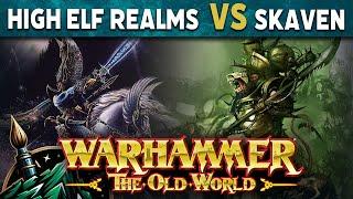 Skaven vs High Elf Realms Warhammer The Old World Battle Report