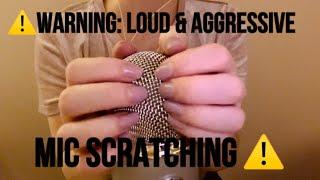 ASMR | Bare Mic Scratching No Cover | Fast and Aggressive | No Talking