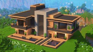 Large Modern House / Minecraft Tutorial