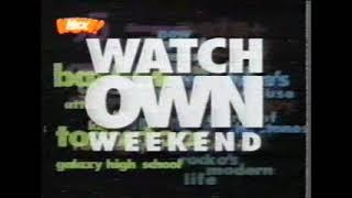 Watch Your Own Weekend Opening | 1995 | Nickelodeon UK