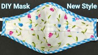 Fabric Face Mask Sewing Tutorial (New Design) / Make Easy Face Mask at Home / DIY Cloth Face Mask