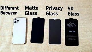 Iphone 11 Pro Max Privacy Glass, Matte & 10 D Screen Protector Difference | How to apply