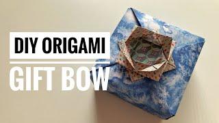 Simple DIY Origami Paper Gift Bow