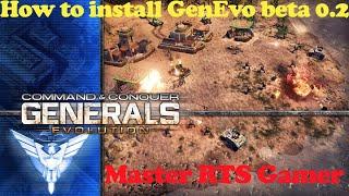 C&C Red Alert 3: Generals Evolution Mod BETA 0.2- HOW TO INSTALL AND PLAY THE GAME ( tutorial video)