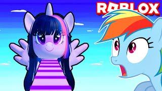 ESCAPANDO DO OBBY de MLP (Roblox My Little Pony Obby) #LuliRarity