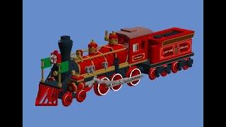 How To Build A Lego 4-6-0 Walt Disney World "Walter E. Disney Steam Locomotive 1/2