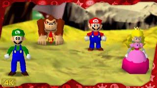 Mario Party for N64 ⁴ᴷ Wario's Battle Canyon (Luigi gameplay)