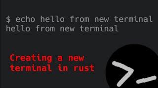Creating a new terminal emulator
