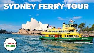 Sydney Harbor Tour | 4K60fps with Captions - Australia Ferry Boat