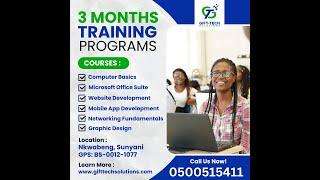 3-Month Practical Computer Training Programs | Gift-Tech Solutions