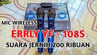 Review Mic Wireless ERRLY YF 108S SUARA JERNIH HARGA MURAH