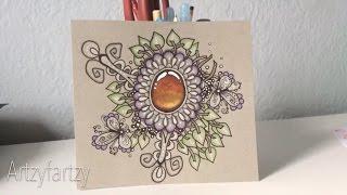 DIY Zentangle Gemstone Drawing Ep. 5