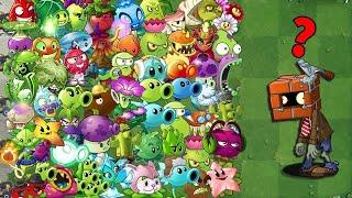 All Plants Vs 99 Brickhead Zombie - Who Will WIn? - PvZ 2 Plant vs Plant