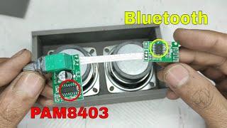 mini amplifier pam8403 circuit with Bluetooth module connection