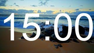 15 MINUTE TIMER w/ Ocean Waves