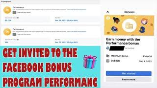 HOW TO GET INVITED TO THE FACEBOOK REELS BONUS PROGRAM PERFORMANCE ?! | 5 Steps to Be Invited