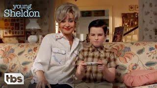 Young Sheldon: Sheldon and Meemaw Beat The Video Game (Season 2 Episode 8 Clip) | TBS