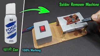 How To Make Solder Remover Machine From Old Deo Can ||  DIY SMD Remover Machine At Home