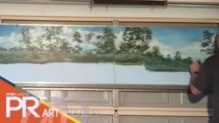 Model Railway Backdrop Painting - Timelapse Denmark WA - PR Art Services