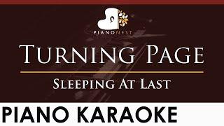 Sleeping At Last - Turning Page - HIGHER Key (Piano Karaoke Instrumental)