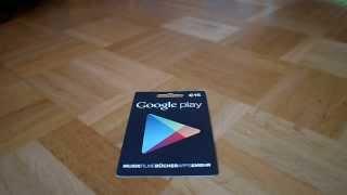 Tutorial Google Play Geschenkkarten Einlösen (Deutsch)