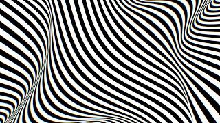 Black and White Optical Illusion Twisted Stripes Abstract Pattern Art 4K VJ Loop Moving Background