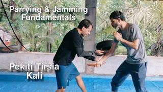 Fundamentals of Parrying and Jamming at Close Range - Pekiti Tirsia Kali Class Out-take