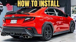 How to install V4 Kogeki Duckbill! 2022-2024 Subaru WRX