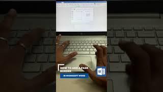 How to Add a Page Border in Microsoft Word? | short