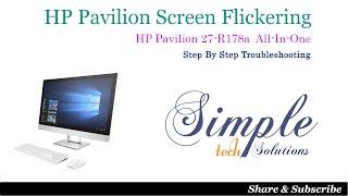 HP Pavilion screen flickering all in one 27 R178a Memory Management error, status-breakpoint error